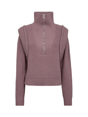Copenhagen Muse cmyari pullover zipper burn. lilac