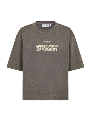 Copenhagen Muse cmmuse tee print vintage khaki