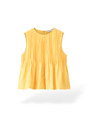 Copenhagen muse cmpleat short boxy blouse mimosa