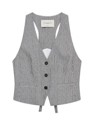 Copenhage Muse cmemily waitcoat bright white black