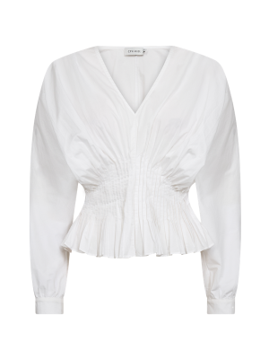 Copenhagen Muse cmpoplin blouse bright white